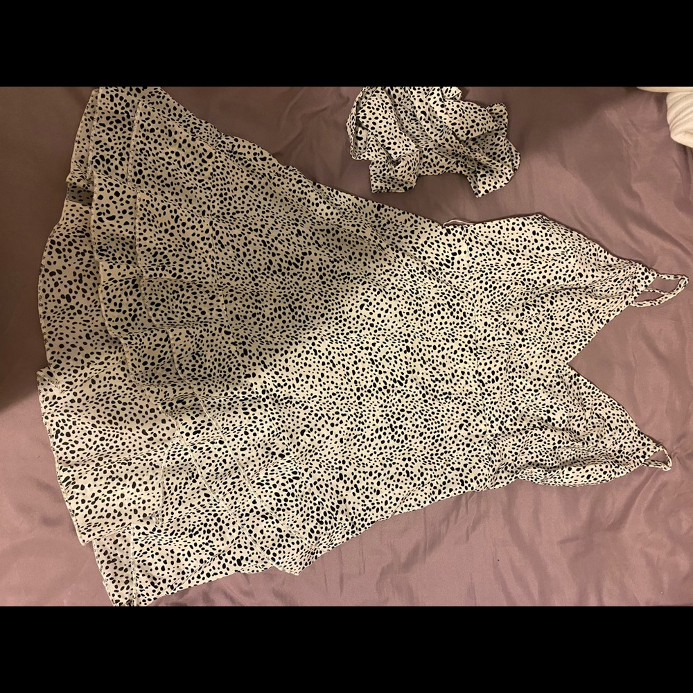 Dalmatian print dress